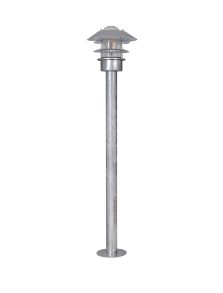 Towans Tall Garden Path Light in Silver