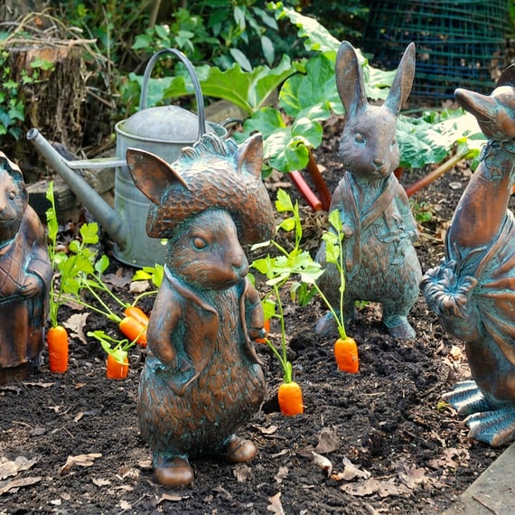 Beatrix Potter Garden Ornament Set of 5