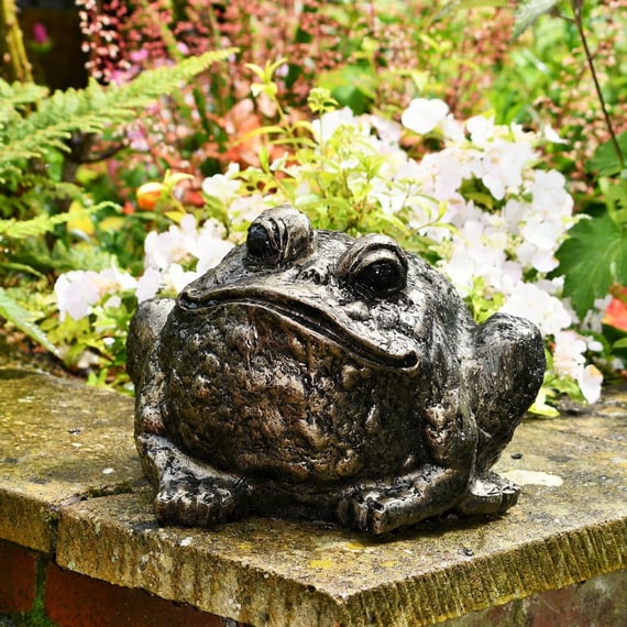 Bull Frog Metal Garden Ornament