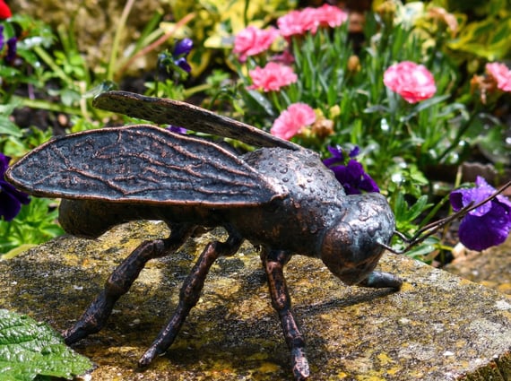 Honey Bee Metal Garden Ornament