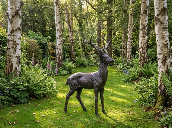 Stag Buck Garden Sculpture Ornament Large
