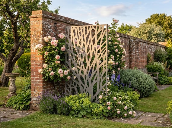 Wild Branches Steel Decorative Garden Screen 1.8m