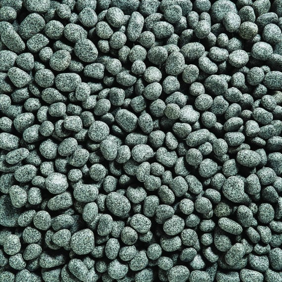 Cornish Silver Decorative Cobble Stones Wet