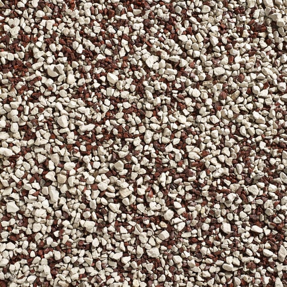 Crimson And Cream Decorative Stone Wet