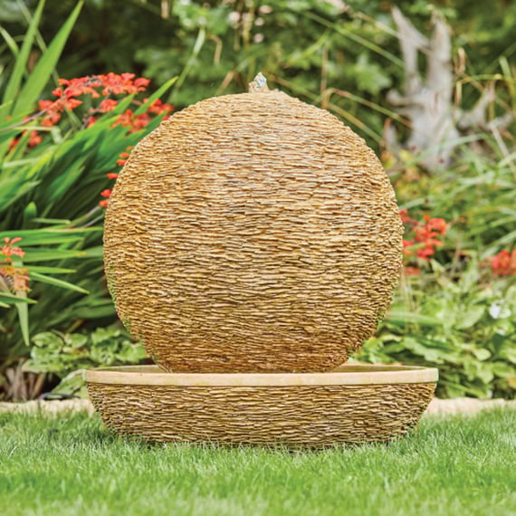 Glowing Sun Garden Water Feature