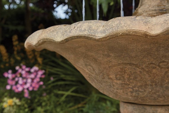 RHS Harlow Stone Water Feature Detail