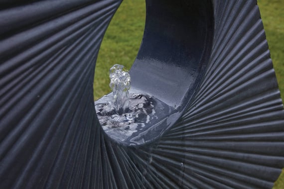 Sunburst Stone Water Feature Fountain Detail