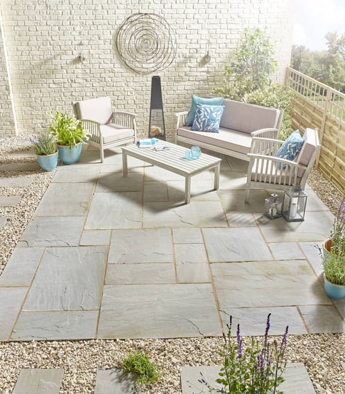 Lakefell 15.4m Natural Stone Patio Kit