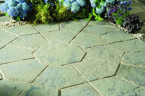 Minster 2.3m Garden Patio Kit Rustic Sage Octagonal