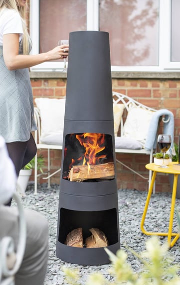 Circo Steel Woodburning Chimenea