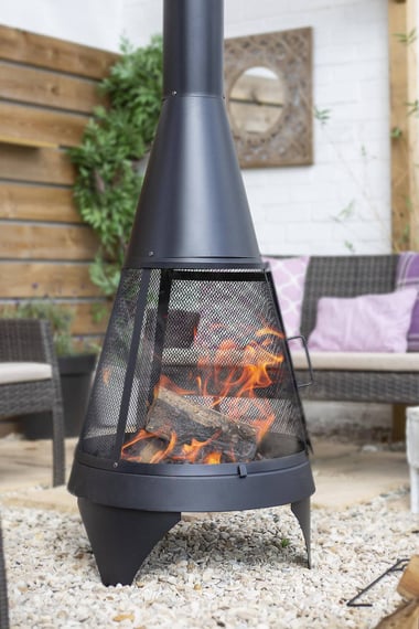Extra Large Colarado Mesh Steel Chimenea Woodburner