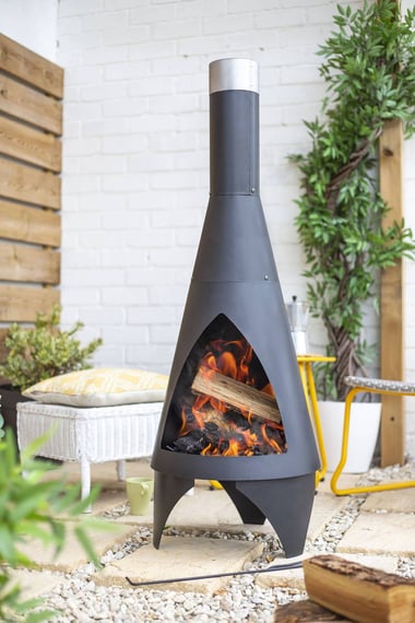 Medium Colarado Steel Patio Chimenea