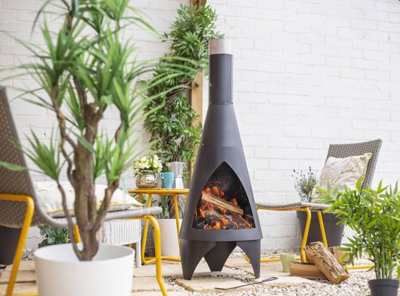 Medium Colarado Steel Woodburning Chimenea
