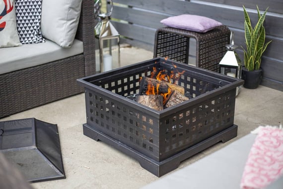 Arbos Square Steel Firepit