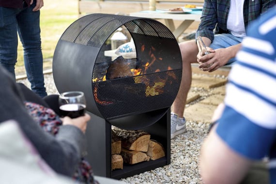 Camacha Steel Patio Fireplace