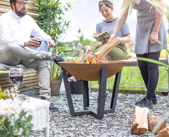 Medium Icarus Cast Iron Logburning Firepit