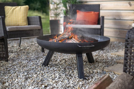 Medium Pittsburgh Steel Wood Firepit