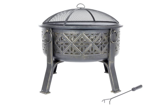 Moresque Steel Firepit with Grill