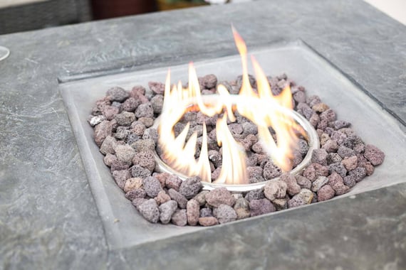 Sarasota Timber and Stone Gas Firepit Centre