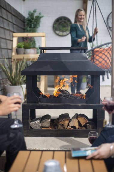 Stonehurst Steel Outdoor Woodburning-Fireplace