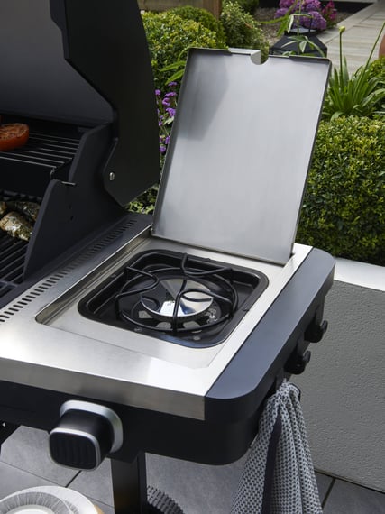 Norfolk Grills Atlas 3 Burner Barbecue-Side-Burner
