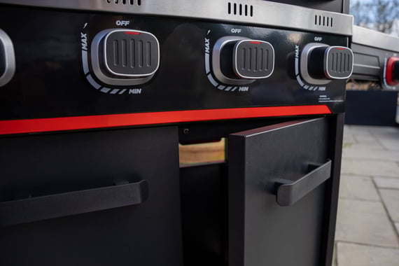 Norfolk Grills Atlas 4 Burner Barbecue Grill Controls