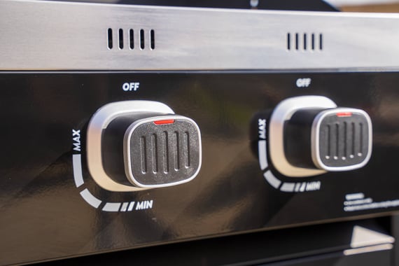 Norfolk Grills Vista 2 Burner Gas Barbecue Grill Controls