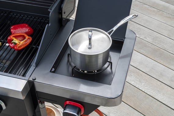 Norfolk Grills Vista 3 Burner Gas Barbecue SIde Burner