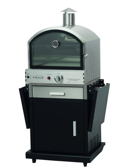 Lifestyle Verona Alfresco Gas Pizza Oven Folding Shelves