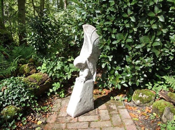 Barn Owl Stone Ornament