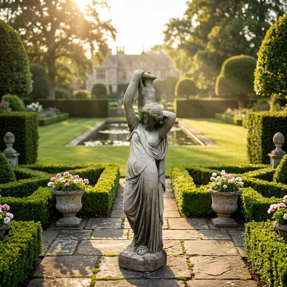 Aquarius The Water Bearer Garden Statue