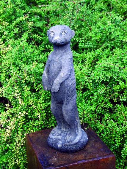 Stone Meerkat Statue in cast stone