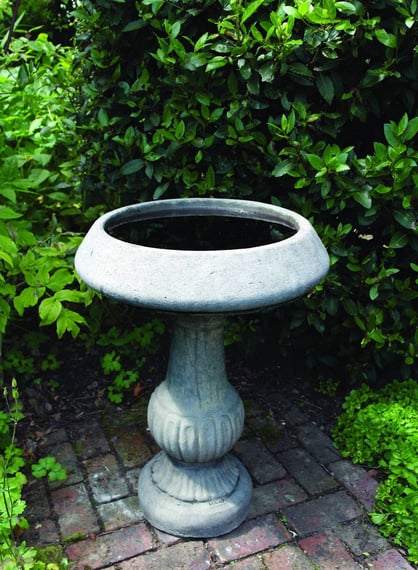 Victorian Stone Birdbath - Original Photo