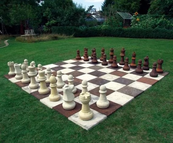 Stone Chess Set Original View