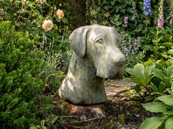 Great Dane Stone Head