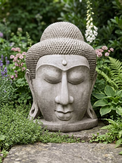 Large Grand Buddha Head Statue