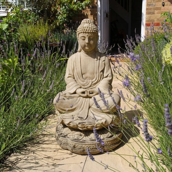 Lotus Meditating Buddha Statue