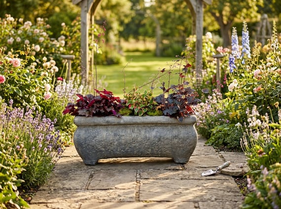 Large Catalan Stone Garden Trough