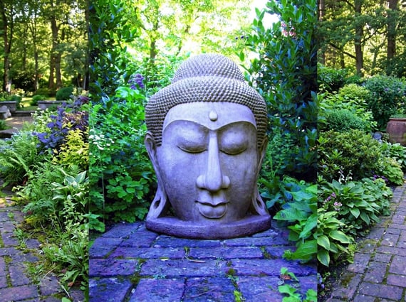 Large Grand Buddha Head Statue