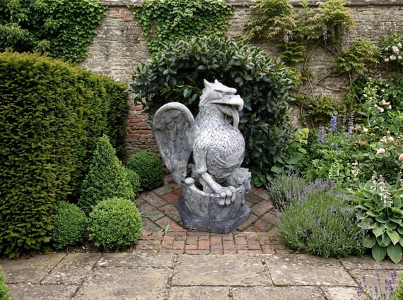 Heraldic Griffin Garden Statue