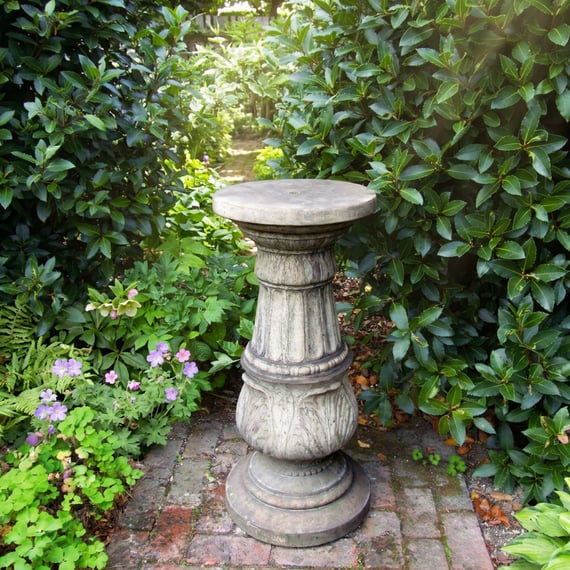 Large Stone Garden Pedestal