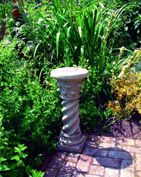 Roman Column Garden Pedestal in cast stone