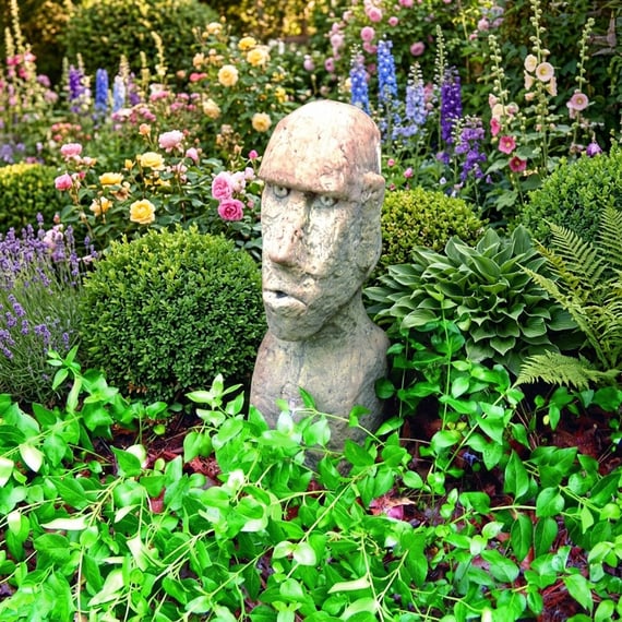 Rapa Nui Head Statue