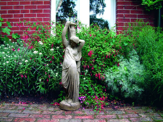 Aquarius The Water Bearer Garden Statue in cast stone