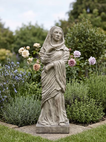 Draped Maiden Garden Statue
