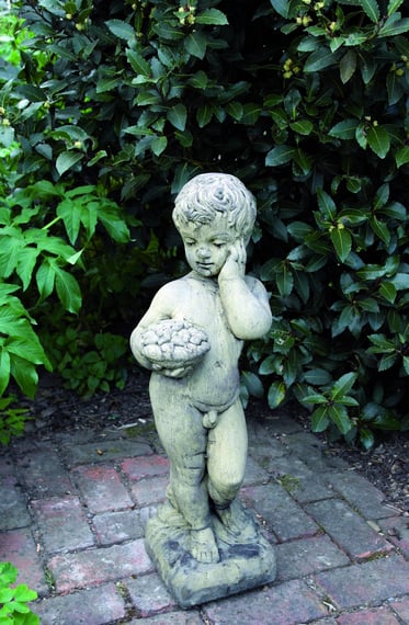 Gemini Boy Garden Statue in cast stone