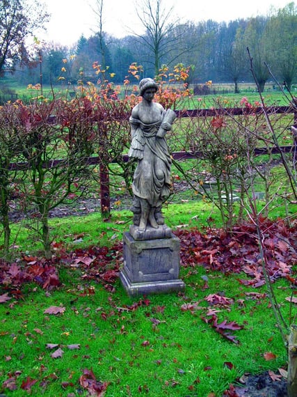 Summer Maiden Garden Statue - Original View