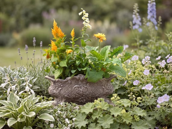 Vienna Oval Stone Garden Vase