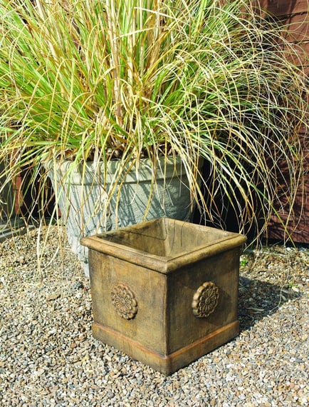 Vienna Square Rose Garden Vase original photo in Burnt Umber