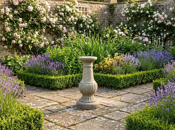 Victorian Stone Garden Pedestal